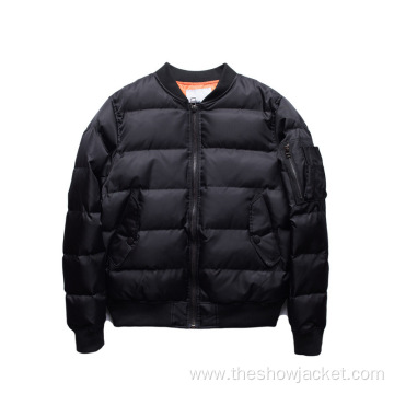 Men's Padded Bomber Jacket Design for Sale